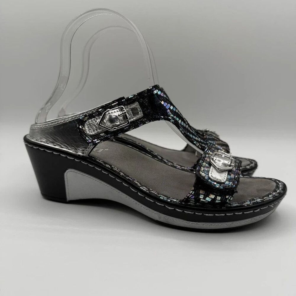 Alegria Lara Shmancy Wedge Sandals EU 41 US 10.5/11 Comfort Arch Support Bling